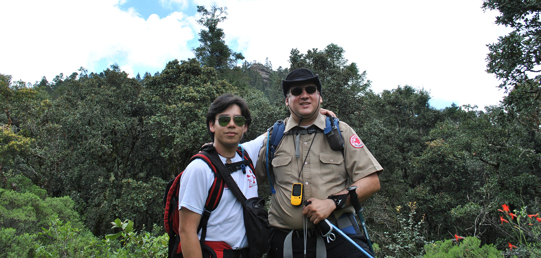 Yo y Salvador en una excursión en El Chico, Hidalgo